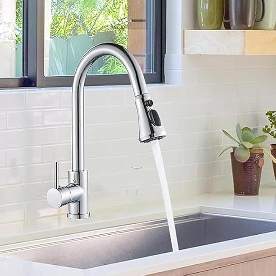 3 in 1 Kitchen Faucet with | 360° Swivelling | Anti-Splash 3 Modes Adjustable with Swivel Filter Head (1pc)