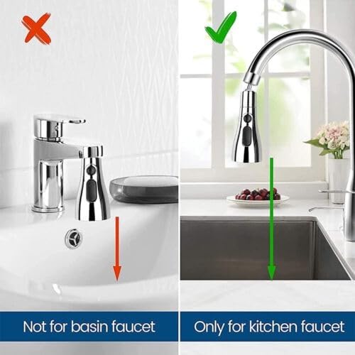 3 in 1 Kitchen Faucet with | 360° Swivelling | Anti-Splash 3 Modes Adjustable with Swivel Filter Head (1pc)