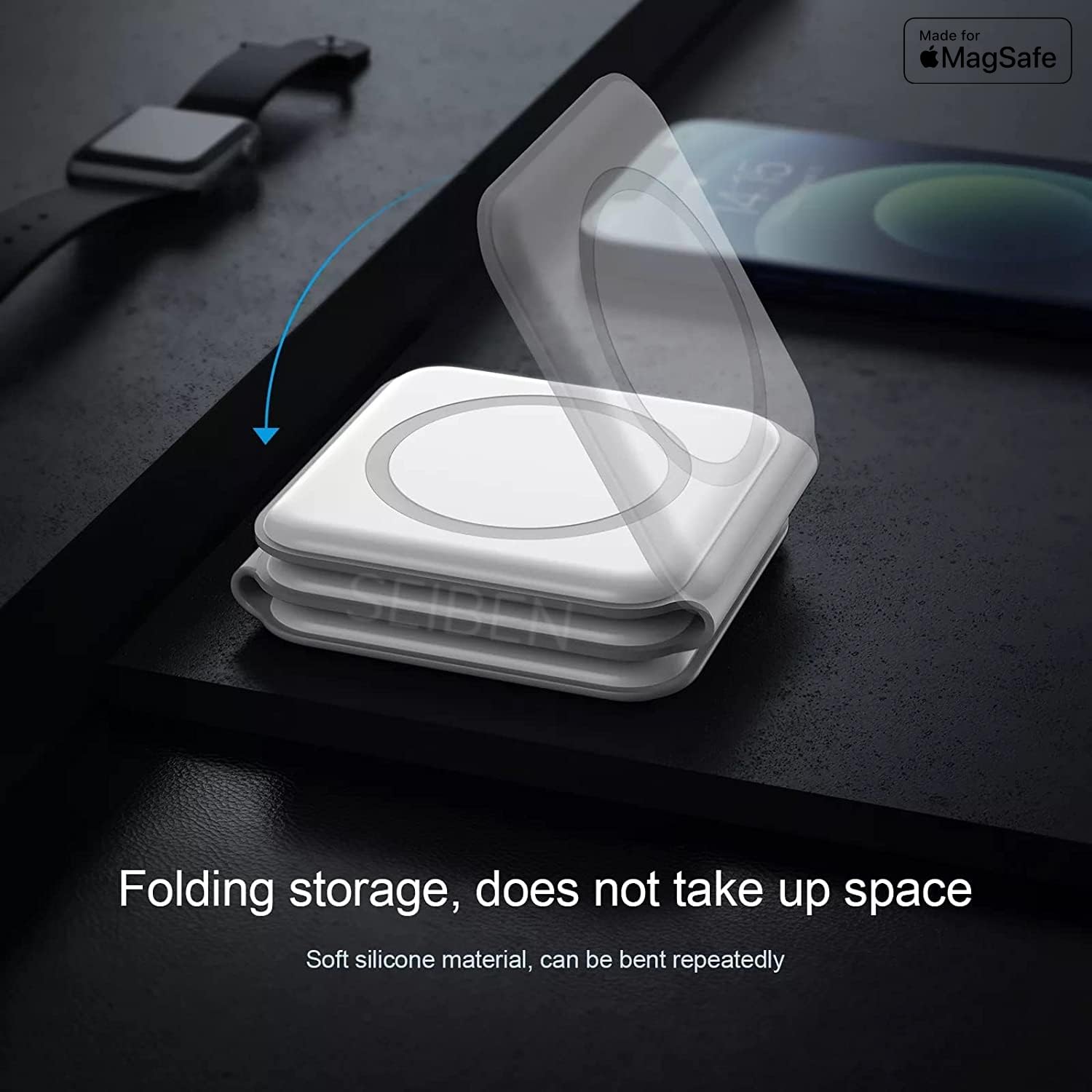 3 in 1 Wireless Charging Pad with 6 Month Warrenty